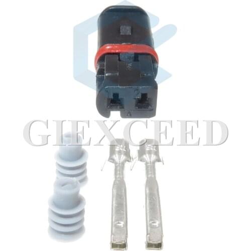 2 Sets 2 Pin Automotive Turn Signal Light Plug S1000R Door Handle Cable Female Connector Waterproof Socket For BMW