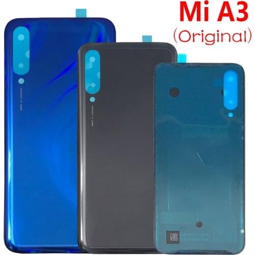 20pcs，Original New Replacement Glass Battery Rear cover Case with glue For Xiaomi Mi A3