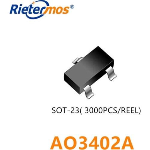 3000PCS N-CHANNEL AO3402 AO3402A A29T SOT23 MADE IN CHINA