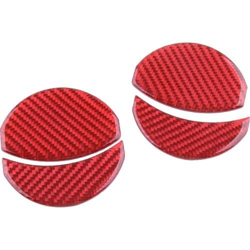 4pcs/set Red Carbon Fiber Car Air Outlet Vent Cover Trim Fit For Subaru BRZ Toyota 86 2013 2014 2015 2016 2017 2018 2019 2020