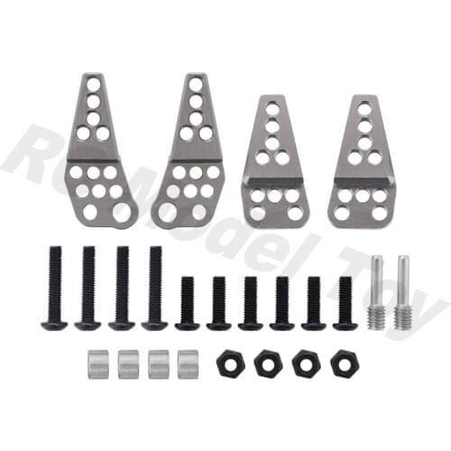4pcs Metal Aluminum Shock Towers Adjustable Shock Absorber Hoops Mount For 1/10 RC Crawler Car Axial SCX10 II 90046 90047