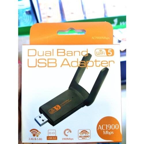 802.11ac 1900Mbps Dual Band 2.4/5Ghz Wi-Fi USB Adapter AC1900