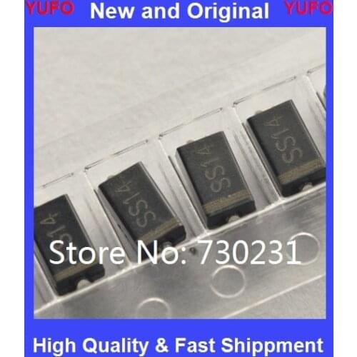 Free Shipping One Lot 200PCS SS14 1N5819 IN5819 SMA Schottky diode