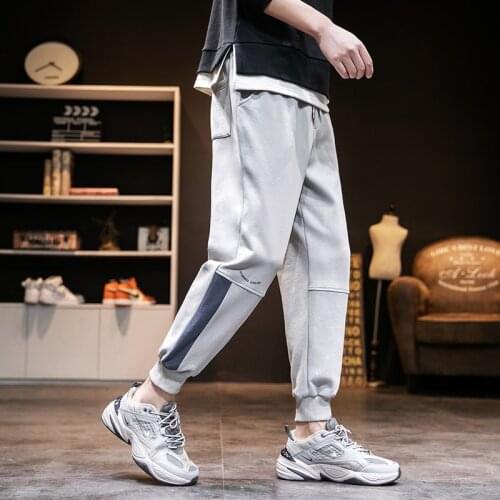 Streetwear Hip Hop Black Harem Pants Men Elastic Waist Punk Pants Casual Slim Jogger Pants Men Hip Hop Trousers Male Sweatpants