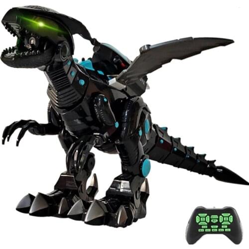 RC Dinosaur Battle Dragon Spray Electric Remote Control Walking Animal Model Kids Robot Pet Toys Boys Children Gifts 66 CM