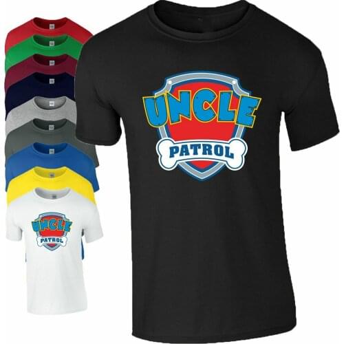 Uncle Patrol T-Shirt Family Birthday Party Gift Mens Tee Top
