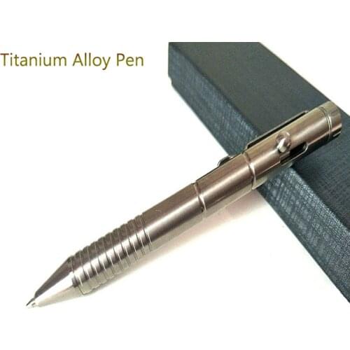 EDC Titanium Alloy Bolt Tactical Pen,Multi Tool,Self Defense Weapon,Gadget for Man Writing,Outdoor Survival kit Camp Equipment