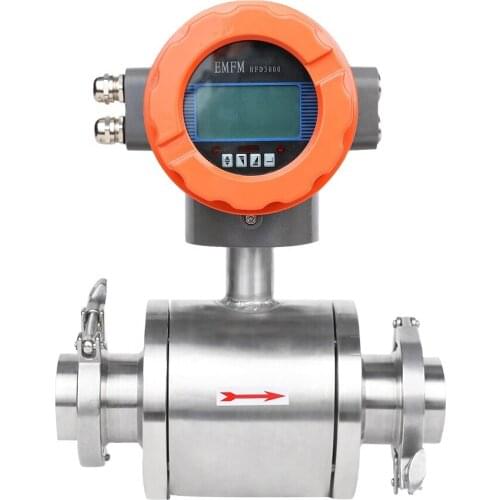 Clamping type electromagnetic flow meter electronic milk meter