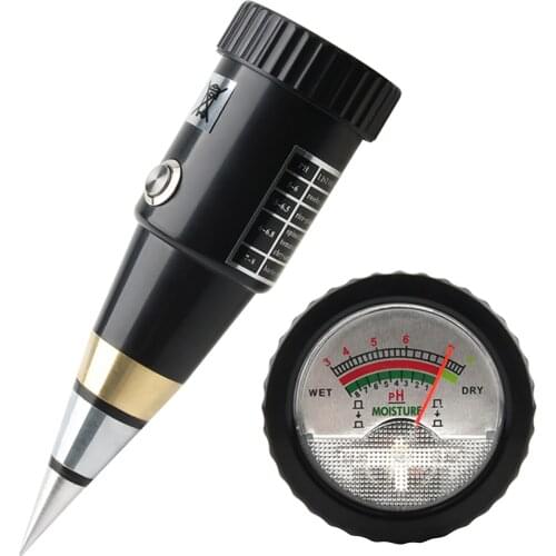 KKmoon 2 in 1 Soil PH and Moisture Meter Pointer Soil PH Tester Soil Moisture Gauge with Waterproof Gasket Soil Tester Garden