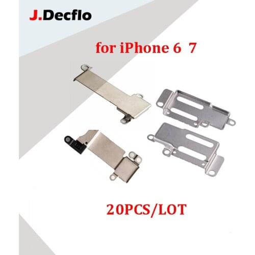 JDecflo 20Pcs/Lot Earpiece Holder For iPhone 6 6S Plus 4.7'' Plus 6p 7 7Plus Metal Bracket Clip Repair Replacement Parts