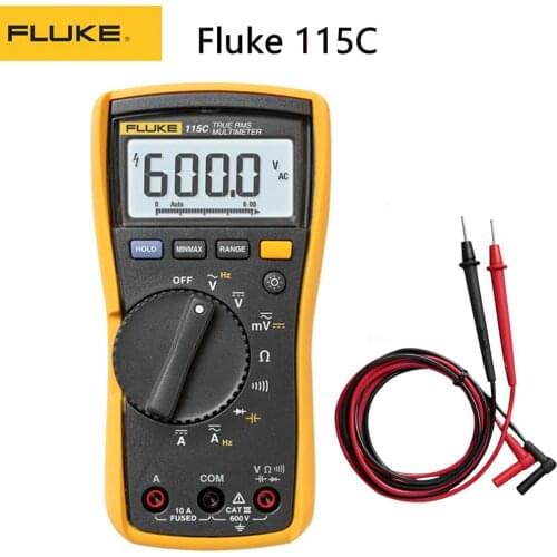 Fluke 115C True RMS Multimeter Tester Compact Electrician Digital Multimeter High-precision Non-contact Voltage Detection