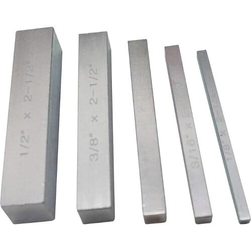 N0HB Woodworking Accessories Aluminum 5Pcs Woodworking Setting Bars 1/2 inch 3/8 inch 1/4 inch 3/16 inch Gauge Block Set