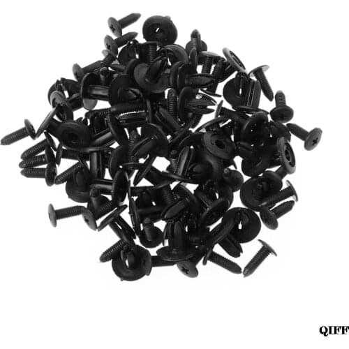 Wholesale 50Pcs Car 6mm Bumper Hood Fender Splash Guard Retainer Clip Fastener For Toyota May06