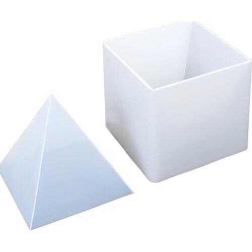 Transparent Silicone Mold Pyramid Shape Molds DIY Resin Crafts Decorations