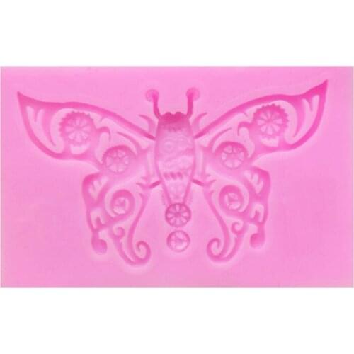 DIY Relief Flower Butterfly Silicone Lace Mold Cupcake Fondant Molds Gumpaste Chocolate Moulds Sugarcraft Cake Decorating Tools