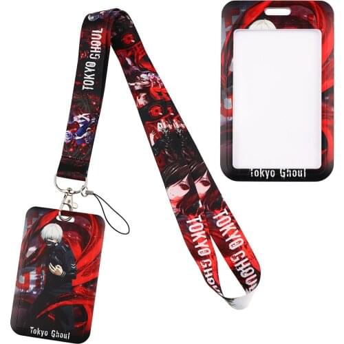 FD0193 Cat Anime Lanyard Neck Strap Rope For Mobile Cell Phone ID Card Badge Holder With Keychain Keyring