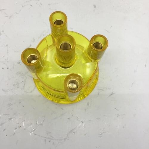 SherryBerg DISTRIBUTOR CAP for EMPI yellow TRANSPARENT yellow translucent Distributor cap to Fit for most Bosch 4 cly