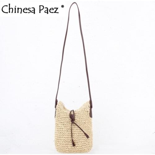 New Fashion Woven Shoulder Bags small Straw Summer Women vacation Crossbody Beach Travel Handbag Female Bag Women Messenger Bags