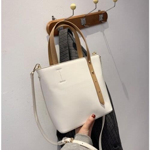 2021 Spring New Letter Tote Bags For Women Sac A Main Ladies Shoulder Bags Large Capacity PU Leather Handbag Shopper Bag Travel