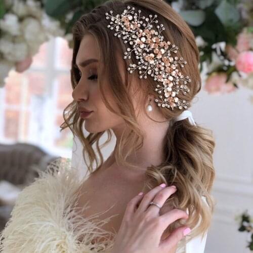 Sparkle Wedding Hair Vines Rhinestone Wedding Hair Accessories Bridal Crown and Tiara Shinny Headdress Wedding Headpieces