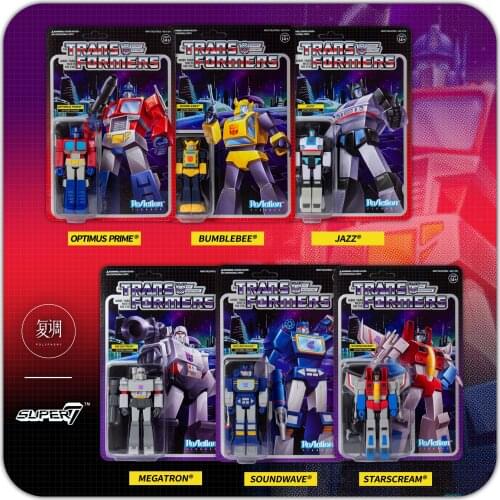 Transformers Optimus Prime Megatron Soundwave Bumblebee Jazz Starscream Vintage Card and Joints Movable Action Figure Model Toys
