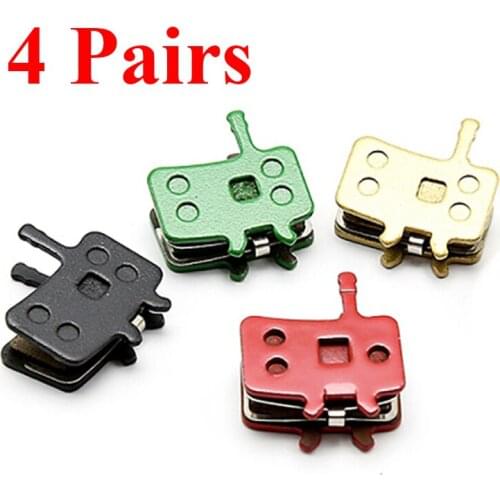 Bike Disc Brake Pads 4 Pairs (8pcs) For AVID BB7/Juicy 7/5/3/CARBON Bicycle Parts Resin Sintered Metal Cycling Accessories