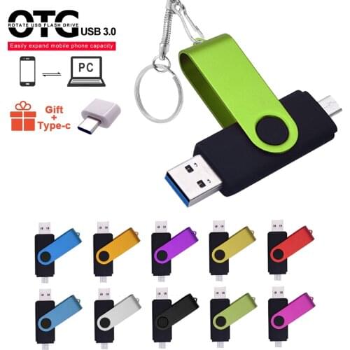 High Speed Real USB 3.0 OTG Metal Usb Flash Drive 3.0 Pendrive 64GB 128GB 256GB 512GB Key Usb Stick Pen Drive Flash Usb3.0 Gifts