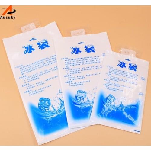 10PCS Reusable Plastic Cooler Bag For Food Storage Ice Gel Packs Cubes Physical Cold cooler bag bolsa termica