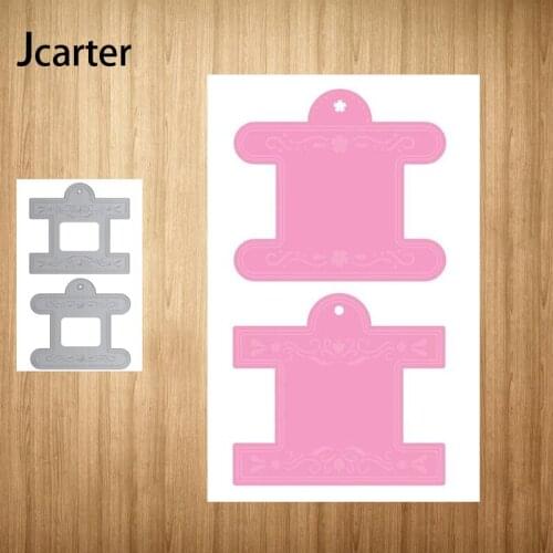 2021 Label Pattern Frame Metal Cutting Dies Shape for Scrapbooking Craft Die Cut Stencil Card Make Mould Sheet Decoration Design