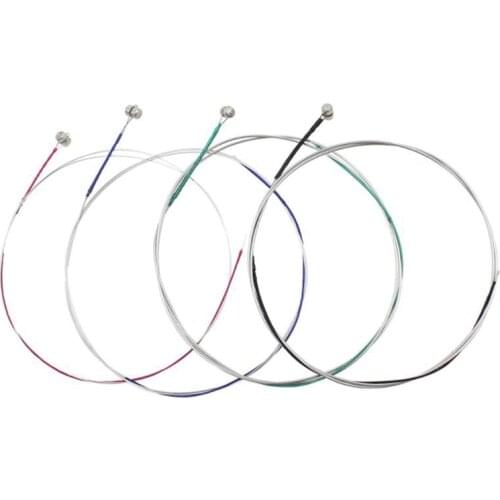 4/4 Violin String Universal Set Silver String (GDAE) Steel Core with Nickel-Plated Ball Head for Violin Instruments