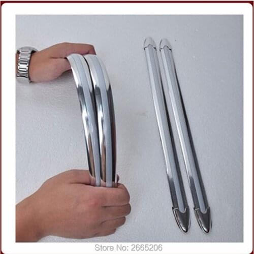 4PCS/Set Car stickers Car Anti-collision Strip Bumper Protector Car for Skoda Volkswagen VW Dodge saab Jaguar Volvo accessories