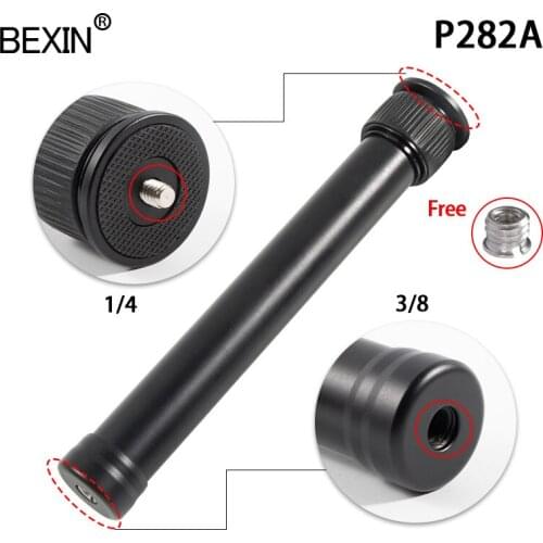 BEXIN aluminum 1/4 or 3/8 Screw hole stabilizer adapter Handheld Adjustable Tripod Mount Monopod Extension Rod For SLR Camera