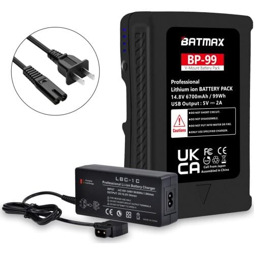 BP 99Wh V Mount Li-ion Battery Pack V Lock for Sony HDW-800P, PDW-850, DSR-250P, DSR-600P, DSR-650P BP-L60A, BPL60A