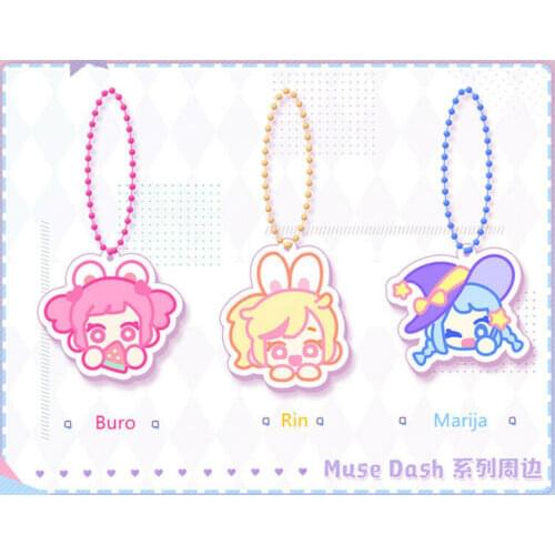 Cosmile Rin Buro Marija Acrylic Keychain Wallet Keyring Strap Home Limited keychain keyring creative