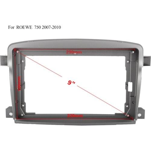 Double Din Black ABS Trim Fascia Frame For ROEWE 750 2007-2010 2011 Refit Car Android Radio Navigation DVD Dashboard