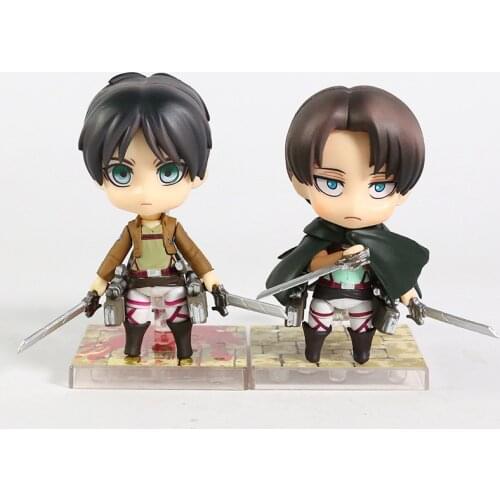 Attack on Titan Eren Jager 375 Levi Ackerman 417 390 Action Figure Collectible Model Toy