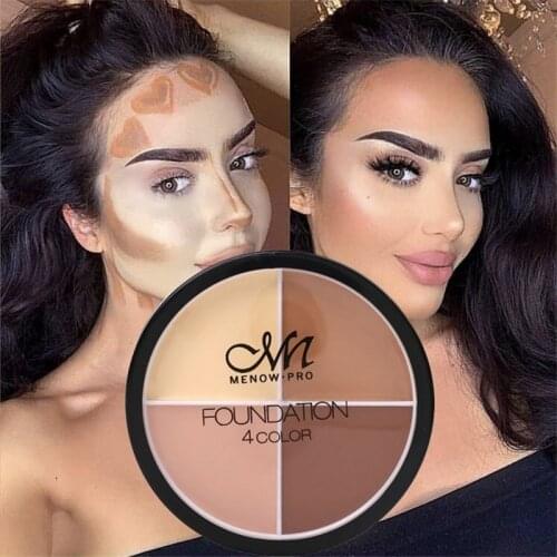 4 Colors Concealer Makeup Multi-function Waterproof Sweat-proof Invisible Pores High Coverage Liquid Shade Cosmetics TSLM1