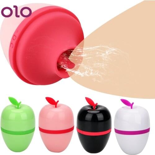 OLO Tongue Vibrator Nipple Massager Female Masturbation Creative Apple Clitoris stimulation Sex Toys for Women Erotic