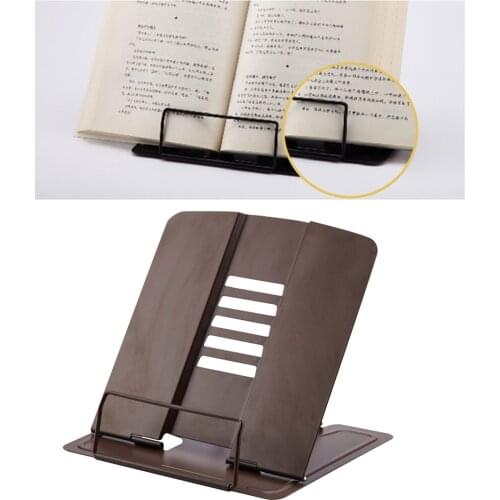 Book Stand Adjustable Document Cookbook Holder Reading Rest Desk Rack