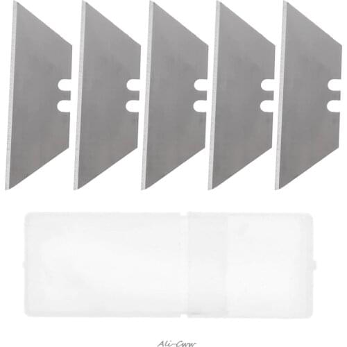 5Pcs Folding Trapezoid Cutting Blade Art Carpet Cutter Replaceable Utility Knife