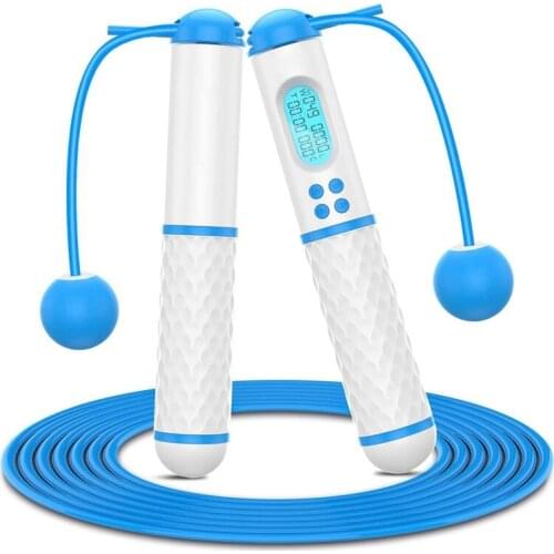 Speed Skipping Rope with Calorie Counter Smart Rope Skipping Weighted Jump Ropes for Fitness Adjustable