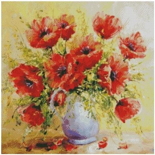 Top new Embroidery Counted Cross Stitch Kits Needlework - Crafts 14 ct DMC DIY Arts Handmade Decor -Flowers 2