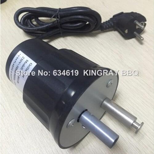 Wholessale 3rpm 220v-240v bbq grill rotating motor electric barbecue motor skewers rotating engine with euro plug factory direct