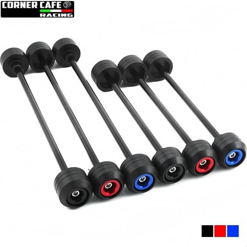 For YAMAHA FZ1 FZ6 FZ6N FZ6S FZ07 FZ09 FZ10 FJ09 TDM900 Front Rear Axle Wheel Fork Crash Protector Swing Arm Slider Block Off