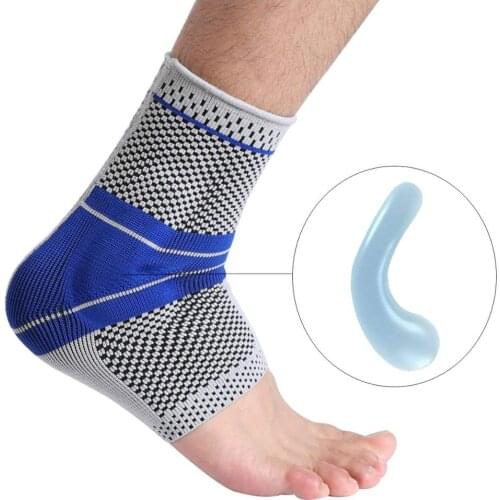 1pc Silicone elastic Sport Safety Ankle Support Strong Ankle Bandage Elastic Brace Guard Support Sport Gym Foot Wrap Protection