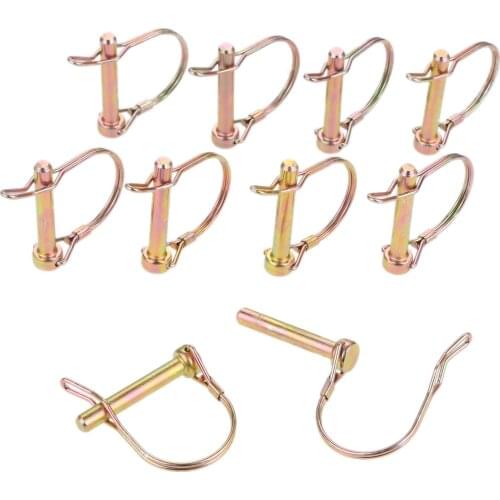 10Pcs Steel Quick Lock Release Trailer Truck Coupler Safety Pins Bicycle Stroller Cargo Boat Hitch Hook Clip D Shape Buckle Pins