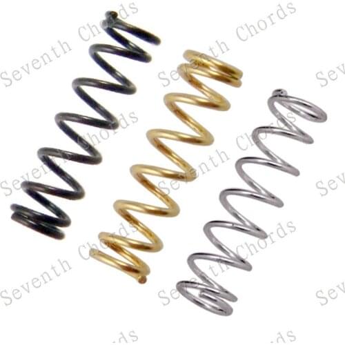 120 Pcs /lot Electric Guitar Bridge String Saddle Mount Straight Body Springs Pickup Humbucker Adjust Height Springs 3 Colour