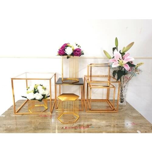 13pcs Shiny Gold Iron Stand Metal Props For Cupcake Cookie Flowers Dessert Table Holder Wedding Cake Display Buffet Banquet Rack