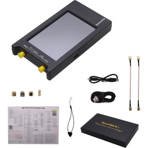 50KHz-1.5GHz NanoVNA Vector Network Analyzer with 4" LCD Display For UHF Antenna NanoVNA-H4