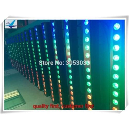 6/lot Dot control waterproof dj 18x18w rgbwa uv 6 in 1 led wall washer IP65 Outdoor Building illumination Strip bar light